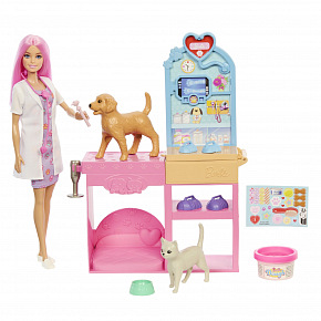 Mattel Barbie veterinářka a herní set