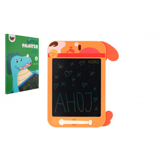 Teddies Zeichentafel aus Kunststoff 19,5x29cm orange in Schachtel 25x34cm