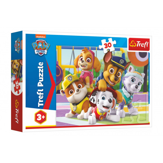 Trefl Puzzle Paw Patrol Immer rechtzeitig/Paw Patrol 27x20cm 30 Teile in Schachtel 21x14x4cm