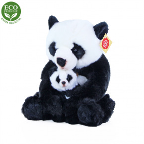 Rappa Pluszowa panda z młodym 27 cm ECO-FRIENDLY