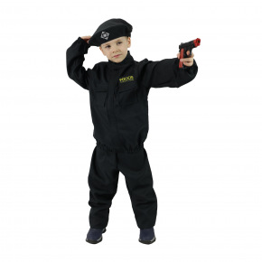Rappa Kostium policjanta dla dzieci - czeski nadruk (S)