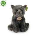 Rappa Plyšová mačka šedá 25 cm ECO-FRIENDLY
