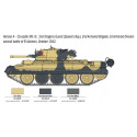 Italeri Model Kit military 6592 - Crusader Mk. II & British Tank Crew (1:35)