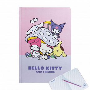 Blok A5 Hello Kitty a přátelé 14,5x21cm 6ks v boxu