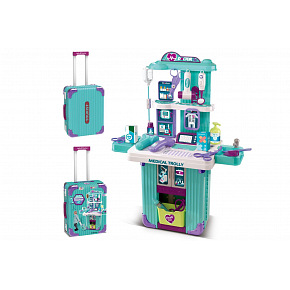 Wiky Doktorský set v kufru na baterie se světlem se zvukem  26x32x14cm