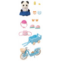 Sylvanian Families 5652 Panda a cyklo-bruslařský set