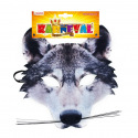 Rappa Maske Wolf mit Bart für Kinder