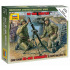 Zvezda Wargames (WWII) figurky 6109 - Soviet 82-mm Mortar with Crew (1:72)