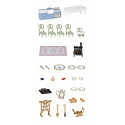 Sylvanian Families 5867 Meble - elegancka jadalnia z kominkiem