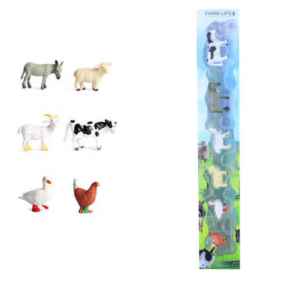 Rappa Sada domácích zvířat v krabičce 6 ks
