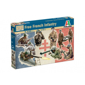 Italeri Model Kit figurky 6189 - WWII - Free French Infantry (1:72)