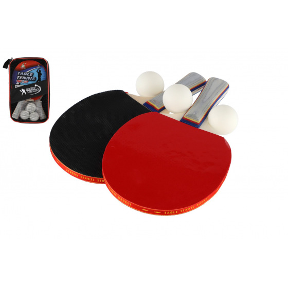 Sada stolní tenis ping pong 2ks pálky + 3 míčky v pouzdru