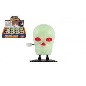 Teddies Czaszka skacząca na nakręcanie plastik 5cm