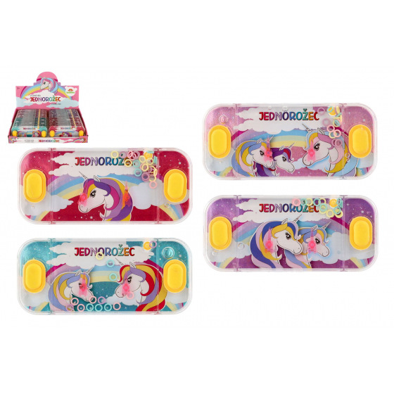 Teddies Wasserpuzzle 15,5x7cm Plastik Einhorn 4 Arten