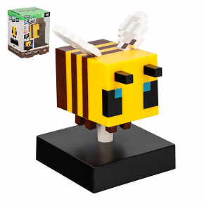 Lampička Včelka Minecraft na baterie v krabičce 10,5x14x9cm