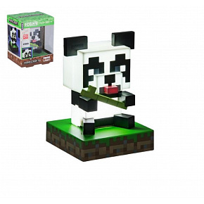 Lampička Panda Minecraft na baterie v krabičce 10,5x14x9cm