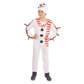 Rappa Detský kostým snehuliak s čiapkou a šálom (S) e-obal