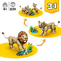 LEGO Creator 3v1 31386 Divoké zvieratá: Majestátny lev