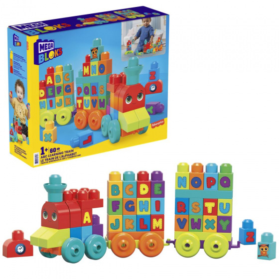Mattel MEGA BLOKS ABC TRAIN LEARN ABECED