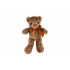 Teddies Bär/Teddybär mit Schleife Plüsch 30cm braun