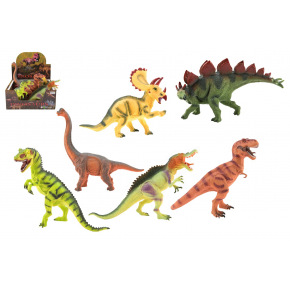 Teddies Dinosaurus 25-32cm plast 6 druhov 6 ks v boxe