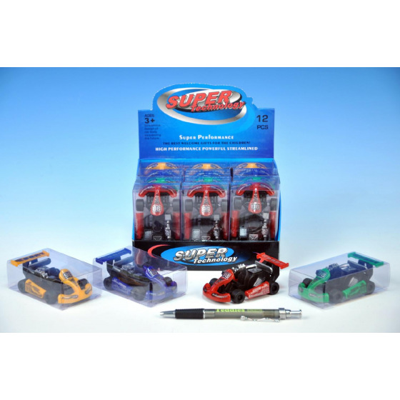 Teddies Auto motokára plast 9cm asst 4 barvy