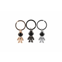 Teddies Přívěsek na klíče kosmonaut kov 4cm 3 barvy