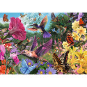 Trefl Puzzle Premium Plus - Teestunde: Kolibrigarten 1000 Teile 68,3x48cm in Schachtel 40x27x6cm