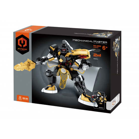 Stavebnice iM.MASTER mechanický bojový robot plast 370 dílků v krabici 31x23x6,5cm