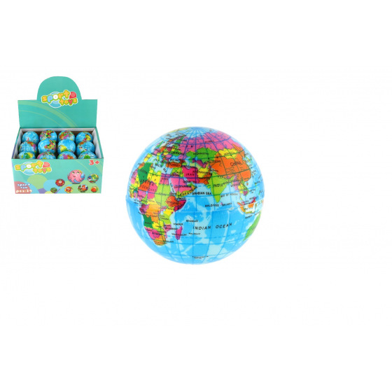 Teddies Ball Erdkugel Schaumstoff 6cm