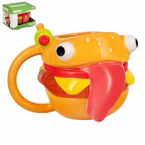 Hrnek 3D Durrr Burger Fortnite 450ml v krabici 15,5x12x13cm Hrnek 3D Durrr Burger Fortnite 450ml v krabici 15,5x12x13cm
