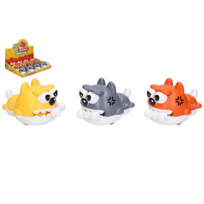 Wiky Pes s kostí na natažení plast 9cm 3 barvy 12ks v boxu