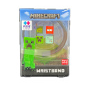 PIXIE CREW &amp; MINECRAFT Nastavitelný náramek, černá, 4 multipixely