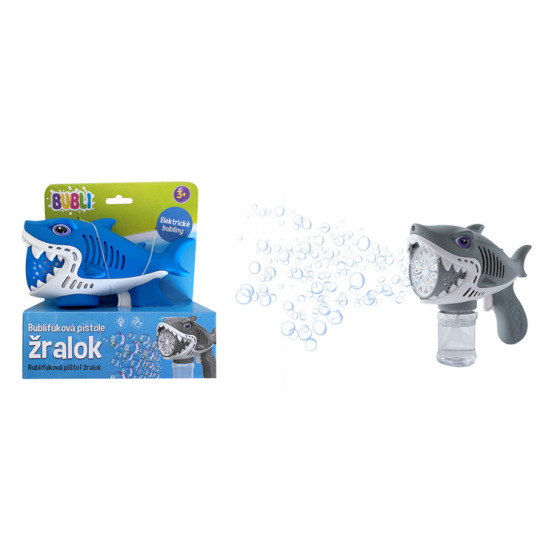 Bubli Mac Toys BUBLI Bublifuková pistole žralok