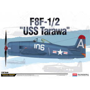 Academy Model Kit letadlo 12313 - F8F-1/2 "USS Tarawa" LE: (1:48)