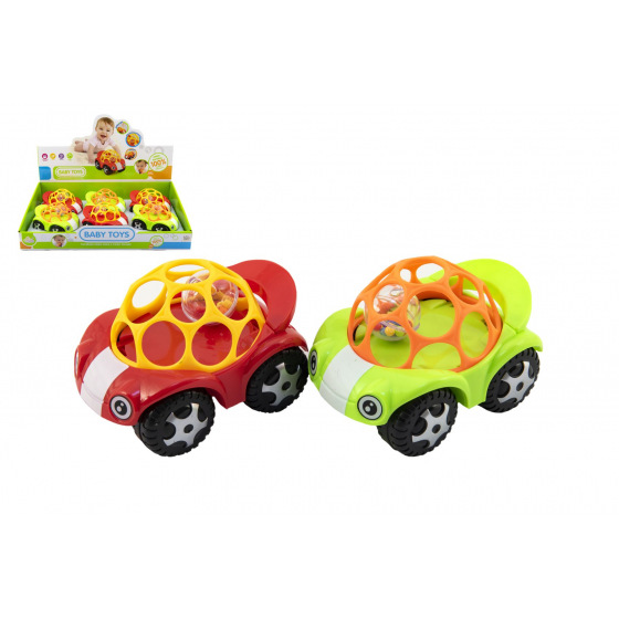 Teddies Auto pro nejmenší s míčkem 8x11cm 2 barvy