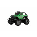 Auto RC Off-Road terénní plast 14cm na baterie 27MHz 2 barvy v krabičce 16x12x10cm