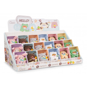 NICI display plyš MyMochi 8cm, 18ks assort, plný 3v1 NICI display plyš MyMochi 8cm, 18ks assort, plný 3v1