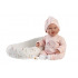 Rappa Llorens 74122 NEW BORN - realistická panenka miminko se zvuky a látkovým tělem - 42 cm