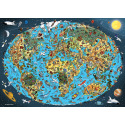 Dino KRESLENÁ MAPA SVĚTA 1000 Puzzle