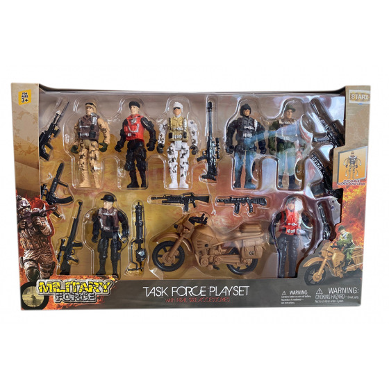 Starx Mac Toys STARX Velká sada vojáčků s motorkou