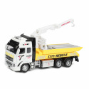 Teddies LKW/Abschleppwagen Metall/Kunststoff 20cm mit Rückzug in Schachtel 26x17x9cm