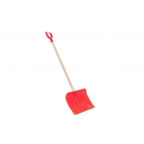 Łopata Grabie z uchwytem w kształcie litery T, 87 cm, tworzywo sztuczne/drewno, kolor czerwony