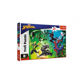 Puzzle Spiderman - V pavučině 300dílků 60x40cm v krabici 40x27x4,5cm