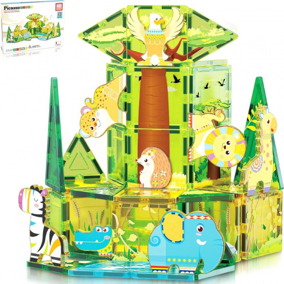 ORBICO Picasso stavebnice Safari Set s 8 zvířaty