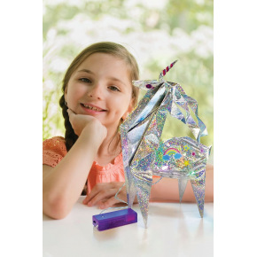 Mac Toys Svítící origami jednorožec