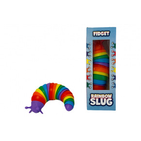 Mac Toys Fidget hračka - dúhový slimák