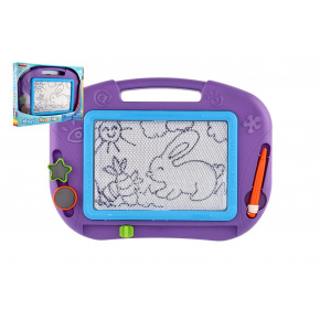 Teddies Magnetická tabulka kreslící s doplňky plast 32x24cm