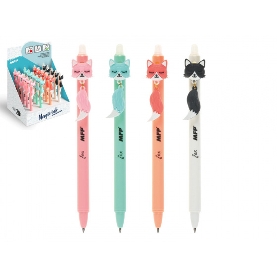 Radierbarer Stift mit Fuchs 0,5 Kunststoff blau 4 Farben