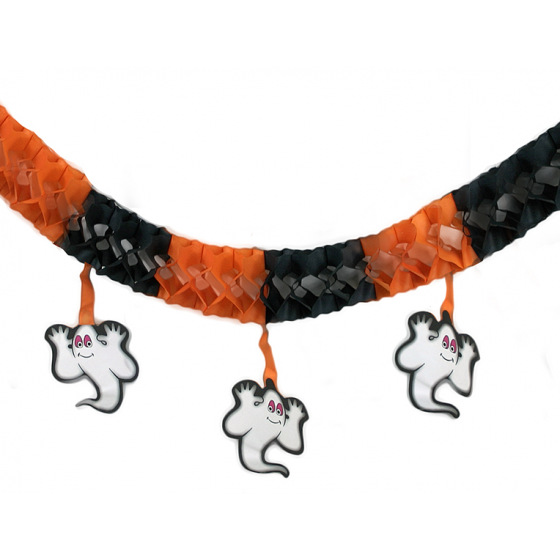 Rappa Girlande Halloween Geist Papier 3 m